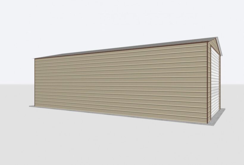 Keen'S Buildings, 18X40X14  Metal Garage/ Workshop Installed, Kbg-1G184014-0D0W-Ad