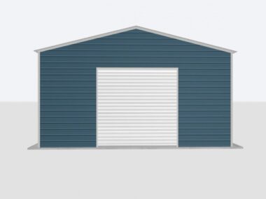 Keen's Buildings, 24X35X12 Metal Garage/ Workshop Installed, KBG-1G243512-1D0W