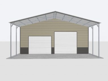 Keen's Buildings, 30X40X12 Metal Garage/ Workshop Installed, KBG-2G304012-2D1W