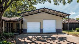 30X40X12  Metal Garage/ Workshop Installed