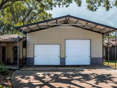 Keen's Buildings, 30X40X12 Metal Garage/ Workshop Installed, KBG-2G304012-2D1W