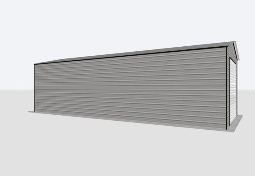 Keen'S Buildings, 16X40X11 Metal Garage/Workshop Installed, Kbg-1G164011-0D0W