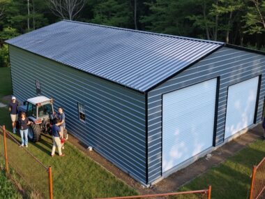 Keen's Buildings, 30X50X13 Metal Garage/ Workshop Installed, KBG-2G305013-1D3W