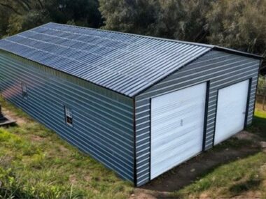 Keen's Buildings, 30X50X13 Metal Garage/ Workshop Installed, KBG-2G305013-1D3W