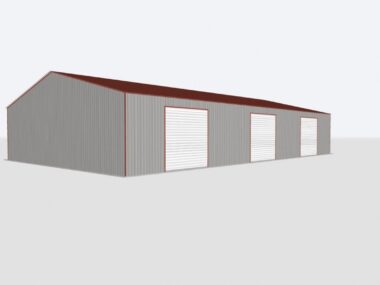 Keen's Buildings, 60X100X16 Metal Garage/ Workshop Installed, KBG-3G6010016-1D0W