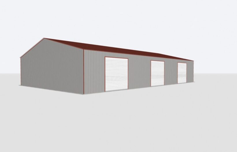 Keen'S Buildings, 60X100X16 Metal Garage/ Workshop Installed, Kbg-3G6010016-1D0W