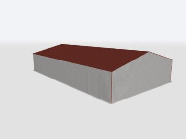 Keen's Buildings, 60X100X16 Metal Garage/ Workshop Installed, KBG-3G6010016-1D0W