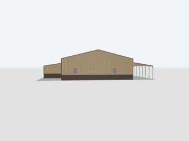 Keen's Buildings, 40X30X12 Metal Garage/ Workshop Installed, KBG-1G403012-1D6W2LT