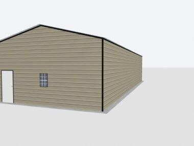 Keen's Buildings, 24X60X12   5 Car Metal Garage/ Workshop Installed, KBG-5G246012-1D1W
