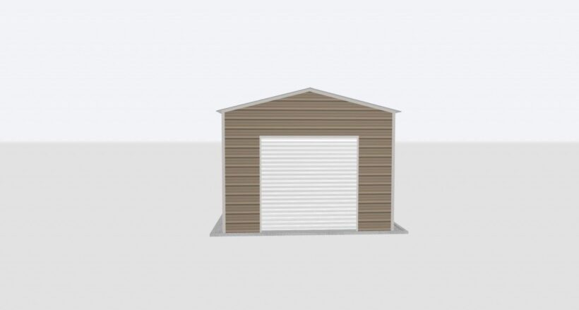 Keen'S Buildings, 14X60X12 Metal Garage, Kbg-1G146012-1D1W