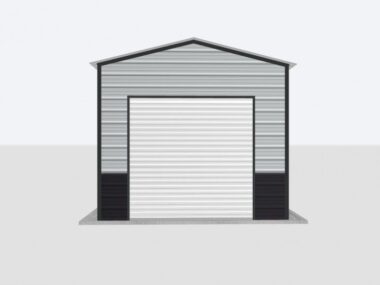 Keen's Buildings, 12x20x10 Metal Garage, KBG-1G122010-1D1W