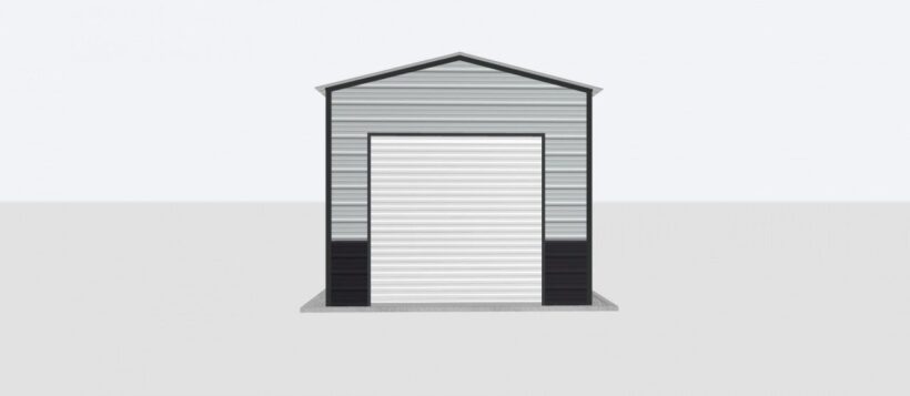 Keen'S Buildings, 12X20X10 Metal Garage, Kbg-1G122010-1D1W