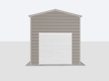 Keen's Buildings, 12x20x12 Metal Garage, KBG-1G122012-1D1W