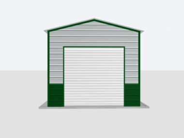 Keen's Buildings, 12x25x10 Metal Garage, KBG-1G122510-1D1W