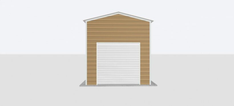Keen'S Buildings, 12X25X12 Metal Garage, Kbg-1G122512-1D1W