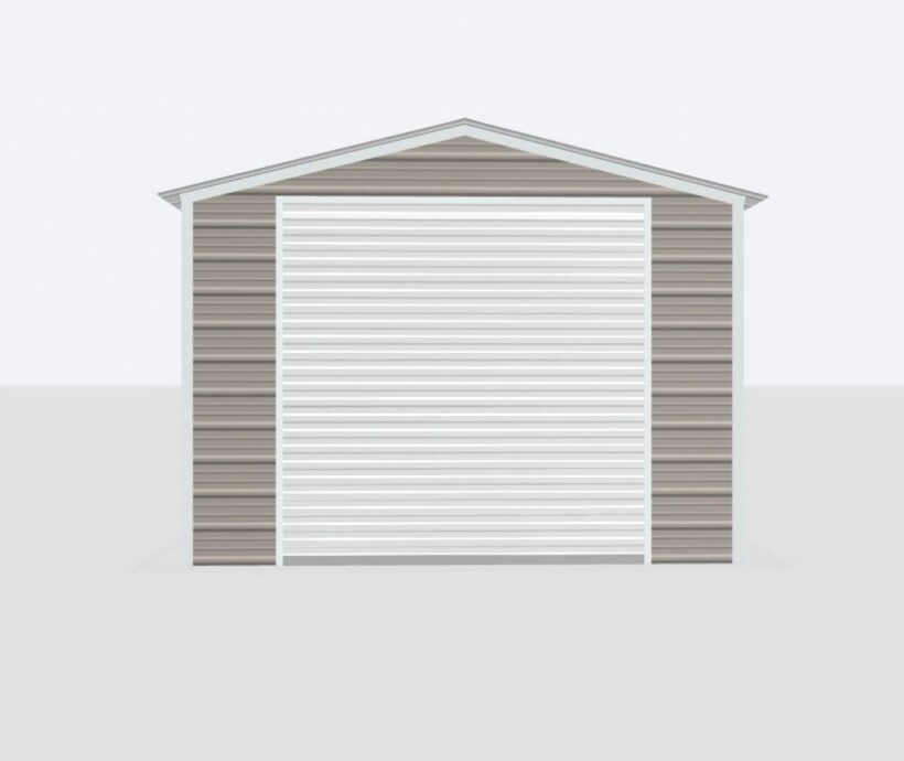 Keen'S Buildings, 12X25X8 Metal Garage, Kbg-1G122508-1D1W