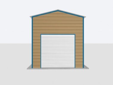Keen's Buildings, 12x30x12 Metal Garage, KBG-1G123012-1D1W