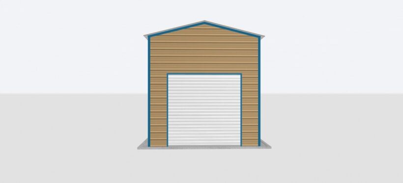 Keen'S Buildings, 12X30X12 Metal Garage, Kbg-1G123012-1D1W