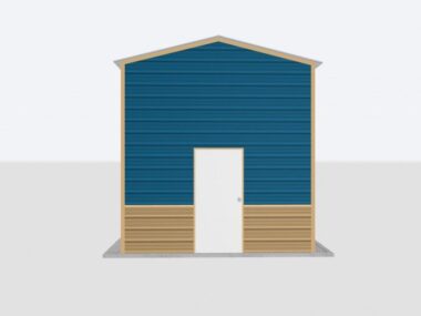 Keen's Buildings, 12x45x12 Metal Garage, KBG-1G124512-1D1W