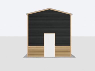 Keen's Buildings, 12x50x12 Metal Garage, KBG-1G125012-1D1W