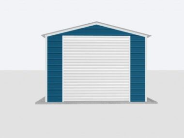 Keen's Buildings, 12x50x8 Metal Garage, KBG-1G125008-1D1W