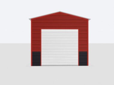 Keen's Buildings, 12x55x10 Metal Garage, KBG-1G125510-1D1W