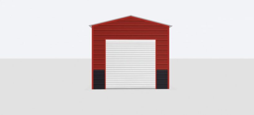 Keen'S Buildings, 12X55X10 Metal Garage, Kbg-1G125510-1D1W