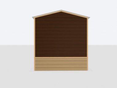 Keen's Buildings, 12x55x12 Metal Garage, KBG-1G125512-1D1W