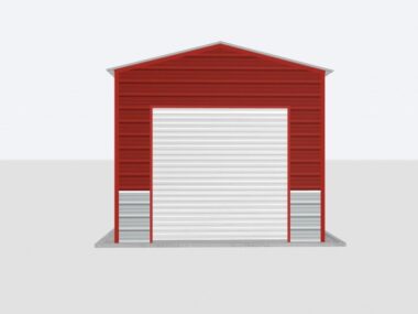 Keen's Buildings, 12x60x10 Metal Garage, KBG-1G126010-1D1W