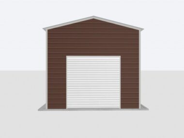 Keen's Buildings, 14x20x12 Metal Garage, KBG-1G142012-1D1W