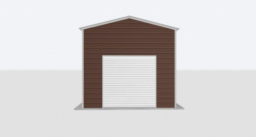 Keen'S Buildings, 14X20X12 Metal Garage, Kbg-1G142012-1D1W