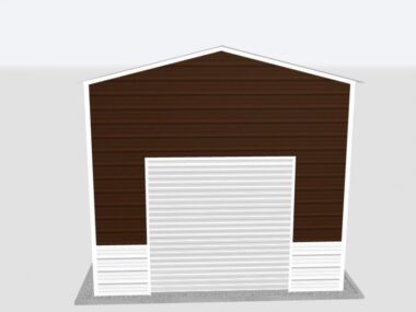 Keen's Buildings, 14x35x12 Metal Garage, KBG-1G143512-1D1W
