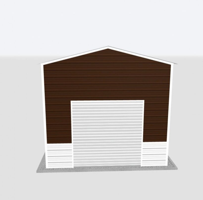 Keen'S Buildings, 14X25X12 Metal Garage, Kbg-1G142512-1D1W