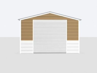 Keen's Buildings, 14x30x8 Metal Garage, KBG-1G143008-1D1W