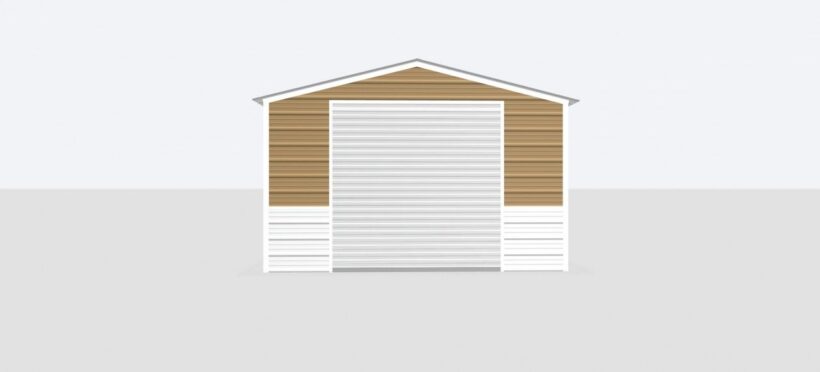 Keen'S Buildings, 14X30X8 Metal Garage, Kbg-1G143008-1D1W