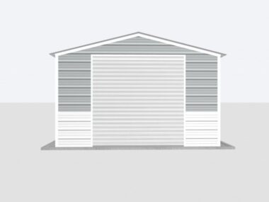Keen's Buildings, 14x35x8 Metal Garage, KBG-1G143508-1D1W
