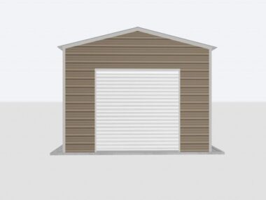 Keen's Buildings, 14x40x10 Metal Garage, KBG-1G144010-1D1W