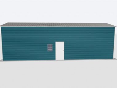 Keen's Buildings, 14x40x12 Metal Garage, KBG-1G144012-1D1W