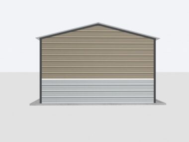 Keen's Buildings, 14x40x8 Metal Garage, KBG-1G144008-1D1W