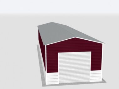 Keen's Buildings, 14x50x10 Metal Garage, KBG-1G145010-1D1W