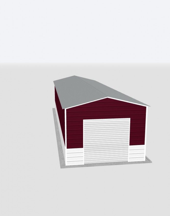 14X50X10 Metal Garage 14X50X10 Metal Garage Keen'S Buildings, 14X50X10 Metal Garage, Kbg-1G145010-1D1W