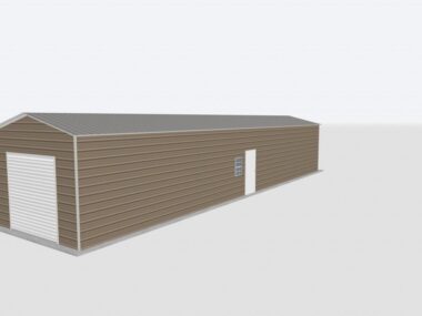 Keen's Buildings, 14x60x12 Metal Garage, KBG-1G146012-1D1W