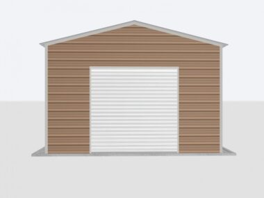 Keen's Buildings, 16x20x10 Metal Garage, KBG-1G162010-1D1W