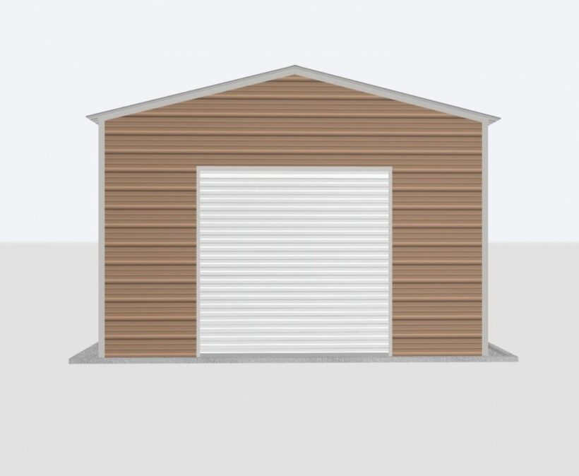 Keen'S Buildings, 16X20X10 Metal Garage, Kbg-1G162010-1D1W