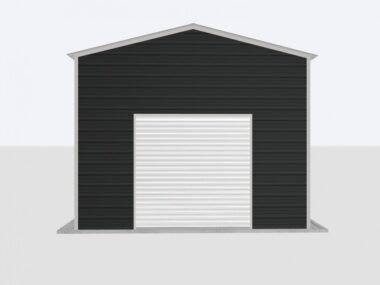 Keen's Buildings, 16x40x12 Metal Garage, KBG-1G164012-1D1W