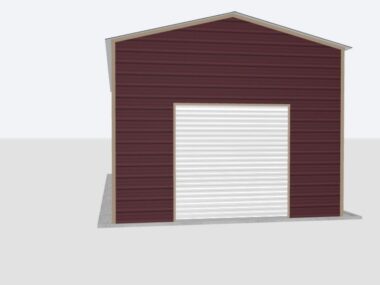 Keen's Buildings, 16x35x12 Metal Garage, KBG-1G163512-1D1W