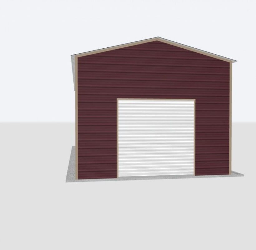 Keen'S Buildings, 16X30X12 Metal Garage, Kbg-1G163012-1D1W