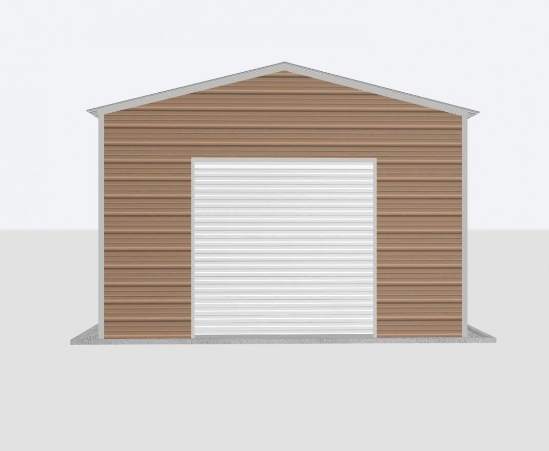 16X40X10 Metal Garage 16X40X10 Metal Garage Keen'S Buildings, 16X40X10 Metal Garage, Kbg-1G164010-1D1W