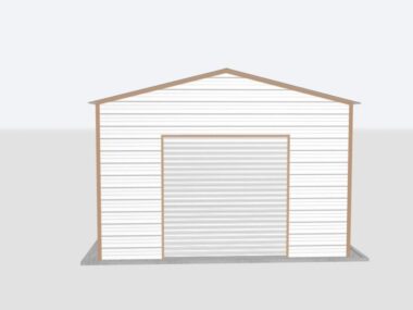 Keen's Buildings, 16x55x10 Metal Garage, KBG-1G165510-1D1W