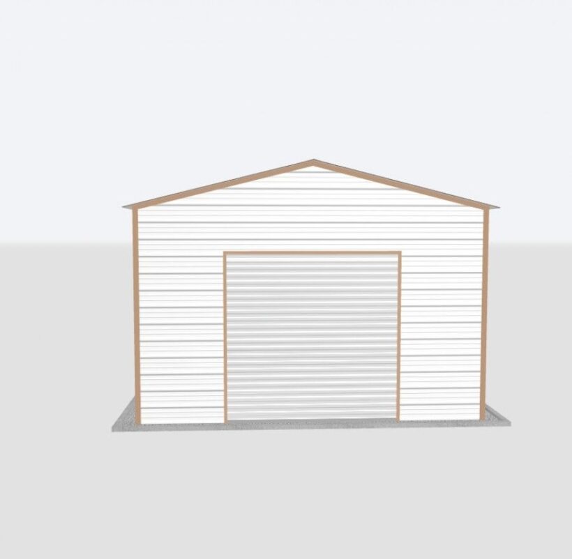 Keen'S Buildings, 16X55X10 Metal Garage, Kbg-1G165510-1D1W